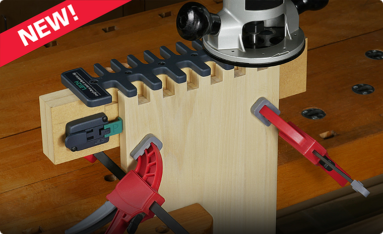 LEIGH B975 Box Joint & Beehive Jig with BOSCH Adapter - จิ๊กทำเดือยกล่องด้วยเร้าเตอร์ หรือโต๊ะเร้าเตอร์ พร้อมอแดปเตอร์ใช้กับเร้าเตอร์ Bosch GOF 1600 CE/ GMF 1600 CE (Made in Canada)
