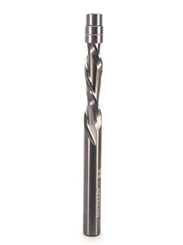 WHITESIDE RFTD2100 1/4-Inch Cutting Diameter and Spiral Flush Trim Bit with Down Cut - ดอกเกลียวกัดขอบไม้ชนิดคาร์ไบด์ทั้งแท่งแบบกัดลง แกน 1/4" (Made in U.S.A.)