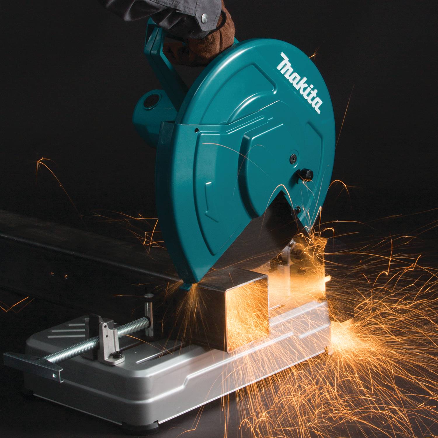 MAKITA LW1400 Metal Cut-off Saw - แท่นตัดไฟเบอร์ตัดเหล็กรุ่นเปลี่ยนใบไม่ต้องใช้เครื่องมือ ขนาด 14 นิ้ว MAKITA รุ่น LW1400