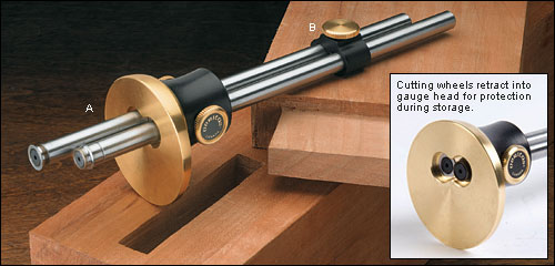 VERITAS Shaft Clamp for Dual Marking Gauge- แคล้มป์สำหรับขอขีดไม้ใบมีดล้อกลมแบบ 2 แกน - 05N7005 (Made in Canada)