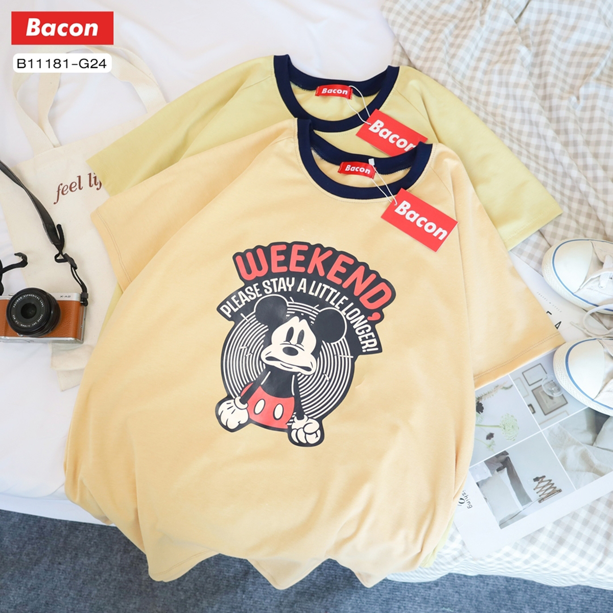 เสื้อยืดมิกกี้เมาส์ วินเทจ Mickey Mouse ทรงเสื้อ UNISEX ลายน่ารัก เสื้อโอเวอร์ไซส์ Oversize