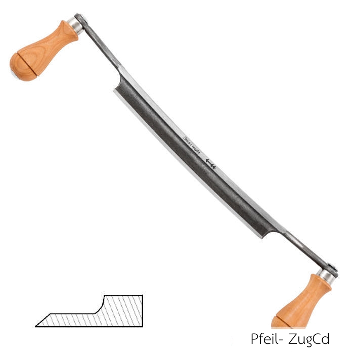 PFEIL ZugCd - Drawknife, Downswept and Curved Blade - มีดเหลาไม้แบบใบมีดโค้งลงเล็กน้อย Pfeil รุ่น ZugCd