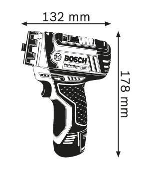 BOSCH GSR 12V-15 FC สว่านไขควงไร้สาย (แบต Li-Ion 12V x2, แท่นชาร์จ, ชุดหัวเปลี่ยน)- 06019F60K0