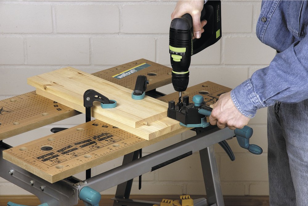 WOLFCRAFT จิ๊กเจาะเดือยกลม ขนาด 6, 8 และ 10 มม.ของ Wolfcraft จากประเทศเยอรมัน - Wolfcraft Dowelmaster Dowelling Jig