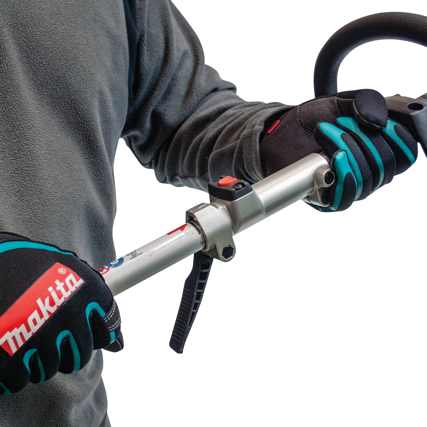 MAKITA BR400MP (199328-2) Bristle Brush Couple Shaft Attachment - หัวแปรงไฟฟ้า Makita รุ่น BR400MP (199328-2) สำหรับเครื่องมืองานสวนอเนกประสงค์