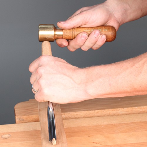 NAREX 825001 Brass Carving Mallet, 500g - ค้อนงานไม้ห้วทองเหลือง 500 กรัม (Made in Czech Republic)