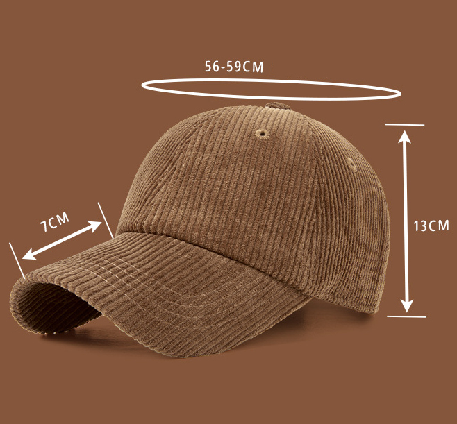 หมวกแก๊ปผ้าลูกฟูก หมวกลูกฟูกทรงสวย