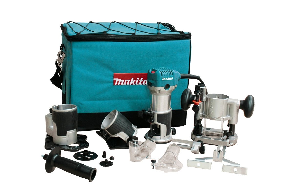 MAKITA RT0700CX3 1-1/4 Horsepower Compact Router Kit - ชุดทริมเมอร์ Makita รุ่น RT0700CX3