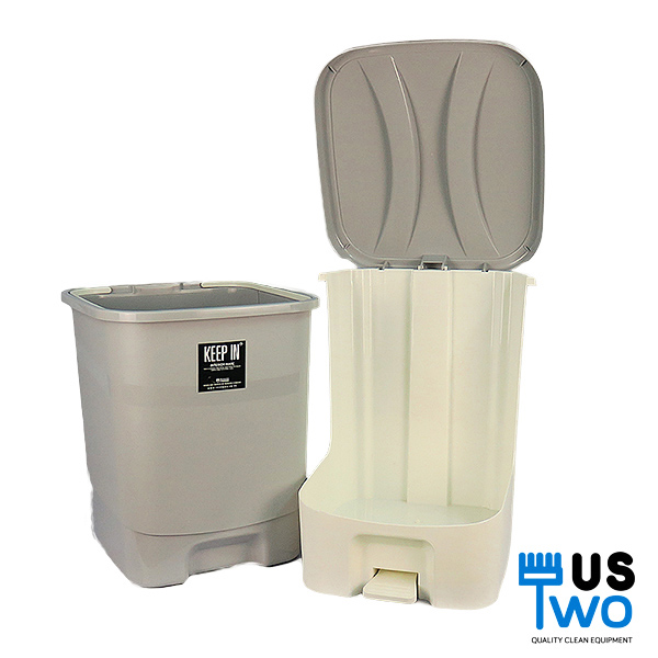 ถังขยะทรงเหลี่ยม เท้าเหยียบ ขนาด 34 ลิตร