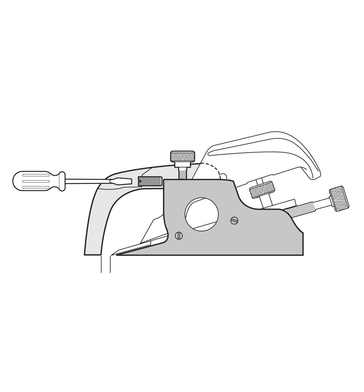 VERITAS 05P4271 - Bullnose Plane , PM-V11 - กบ Bullnose ของ Veritas พร้อมใบกบ PM-V11 - 05P4271