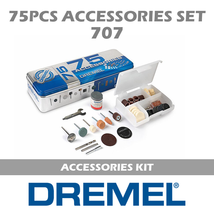 DREMEL 707 75-Piece Accessories Set - ชุดอุปกรณ์เสริมเครื่องมืออเนกประสงค์ 75 ชิ้น DREMEL รุ่น 707
