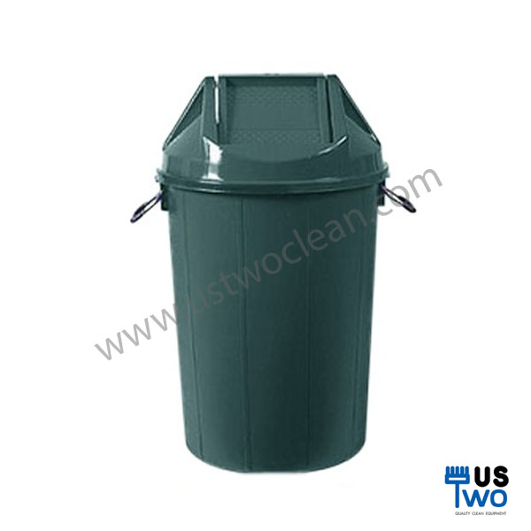 ถังขยะทรงกลม ฝาแกว่ง 100 ลิตร