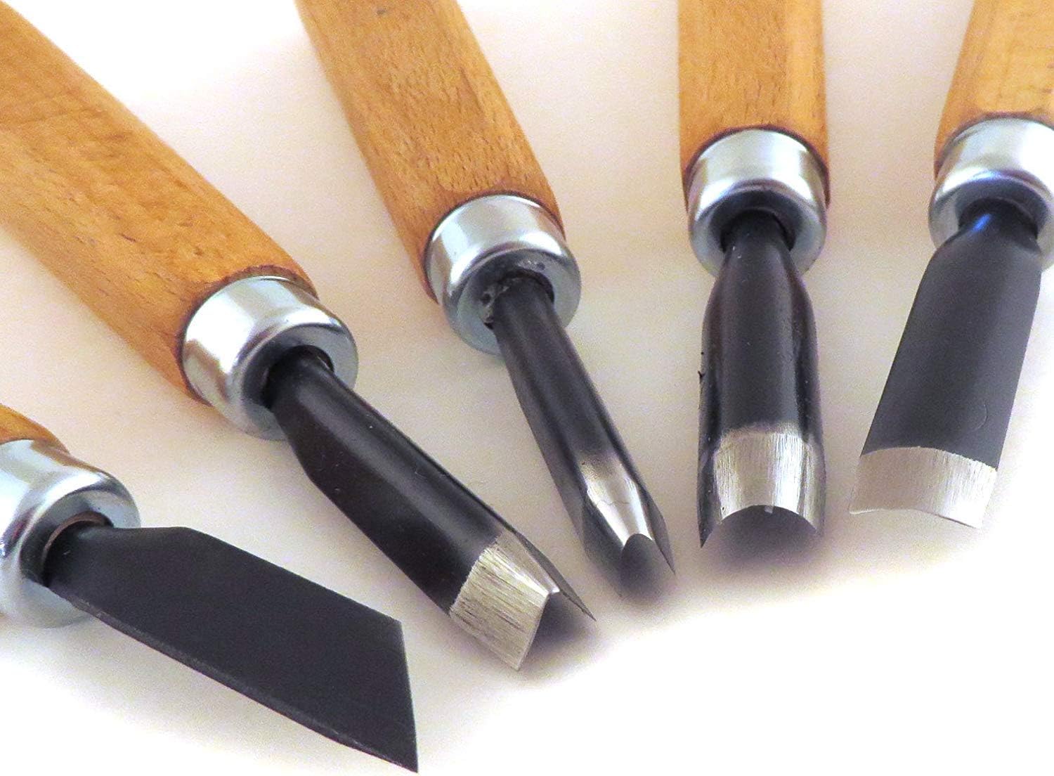 NAREX 869200 - Wood Carving Chisel 5-piece Set ชุดสิ่วแกะสลัก 5 ชิ้นของ NAREX