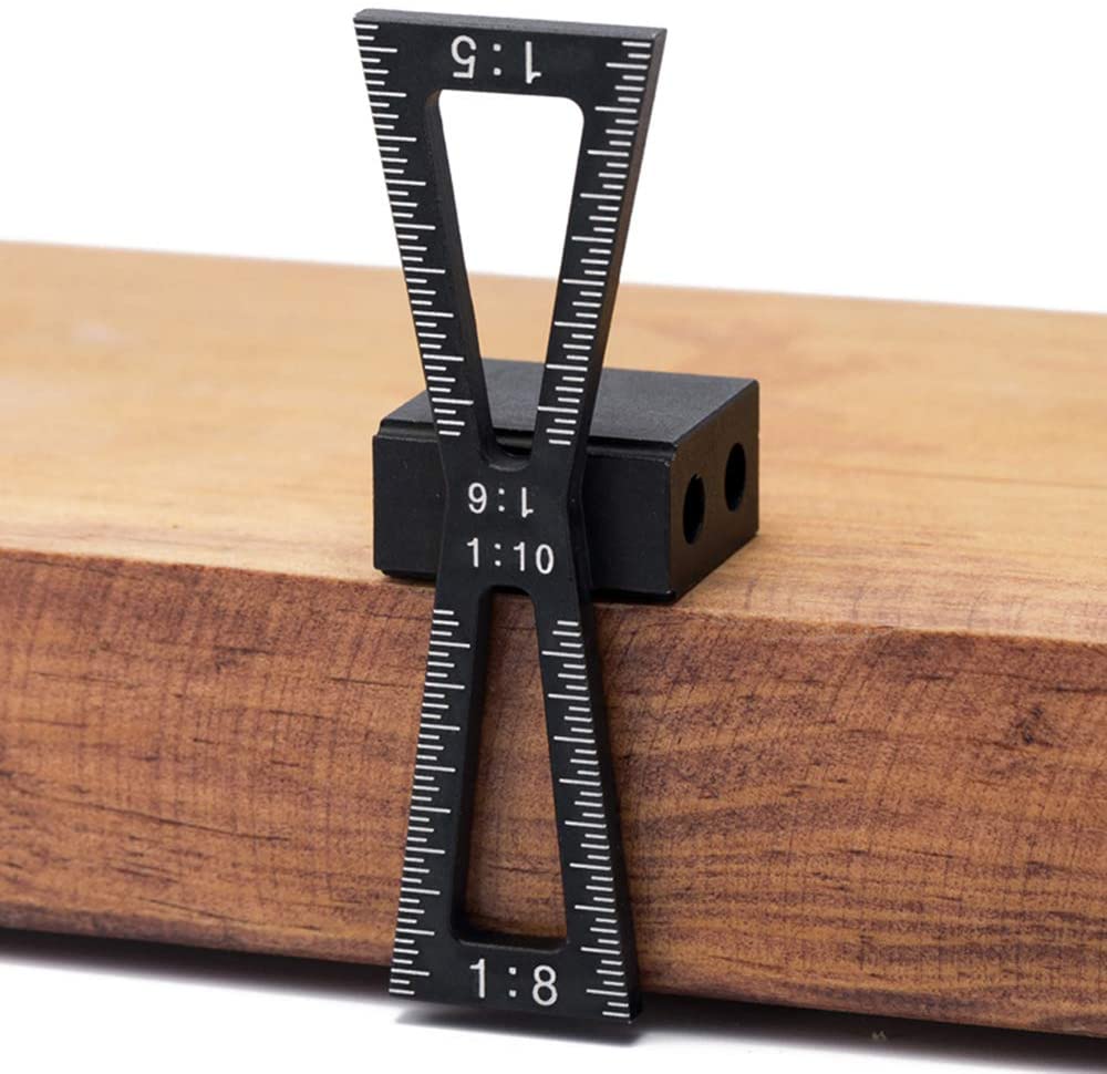 SIT TOOL 330340 Dovetail Marker Wood Joints Gauge Tool with Scale 1:5 1:6 1:8 and 1:10 - ตัวเกจช่วยขีดเส้นสำหรับตัดเดือยหางเหยี่ยวด้วยเลื่อยมือให้เที่ยงตรงในการตัด SIT TOOL รุ่น 330340