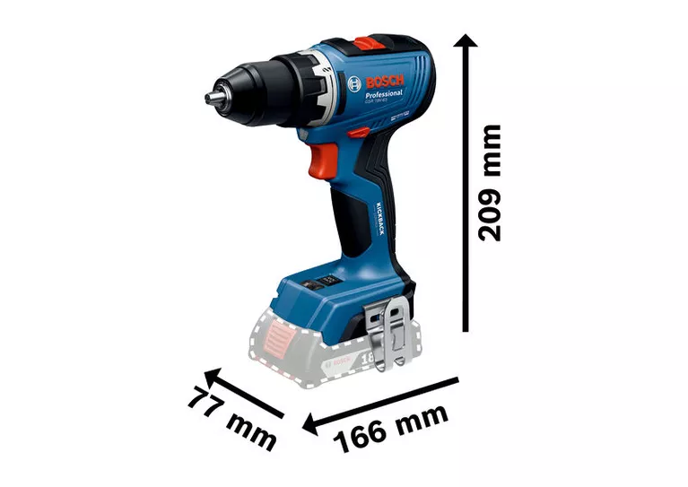 BOSCH GSR 18V-65 Cordless Drill/ Driver - สว่านไขควงไร้สาย ไม่ใช้แปรงถ่าน Li-on 18V BOSCH รุ่น GSR 18V-65
