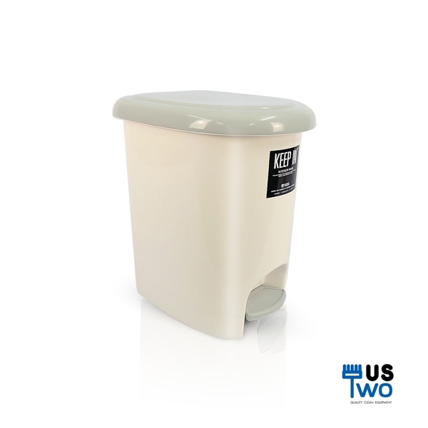 ถังขยะเท้าเหยียบ รูปไข่ 14 ลิตร