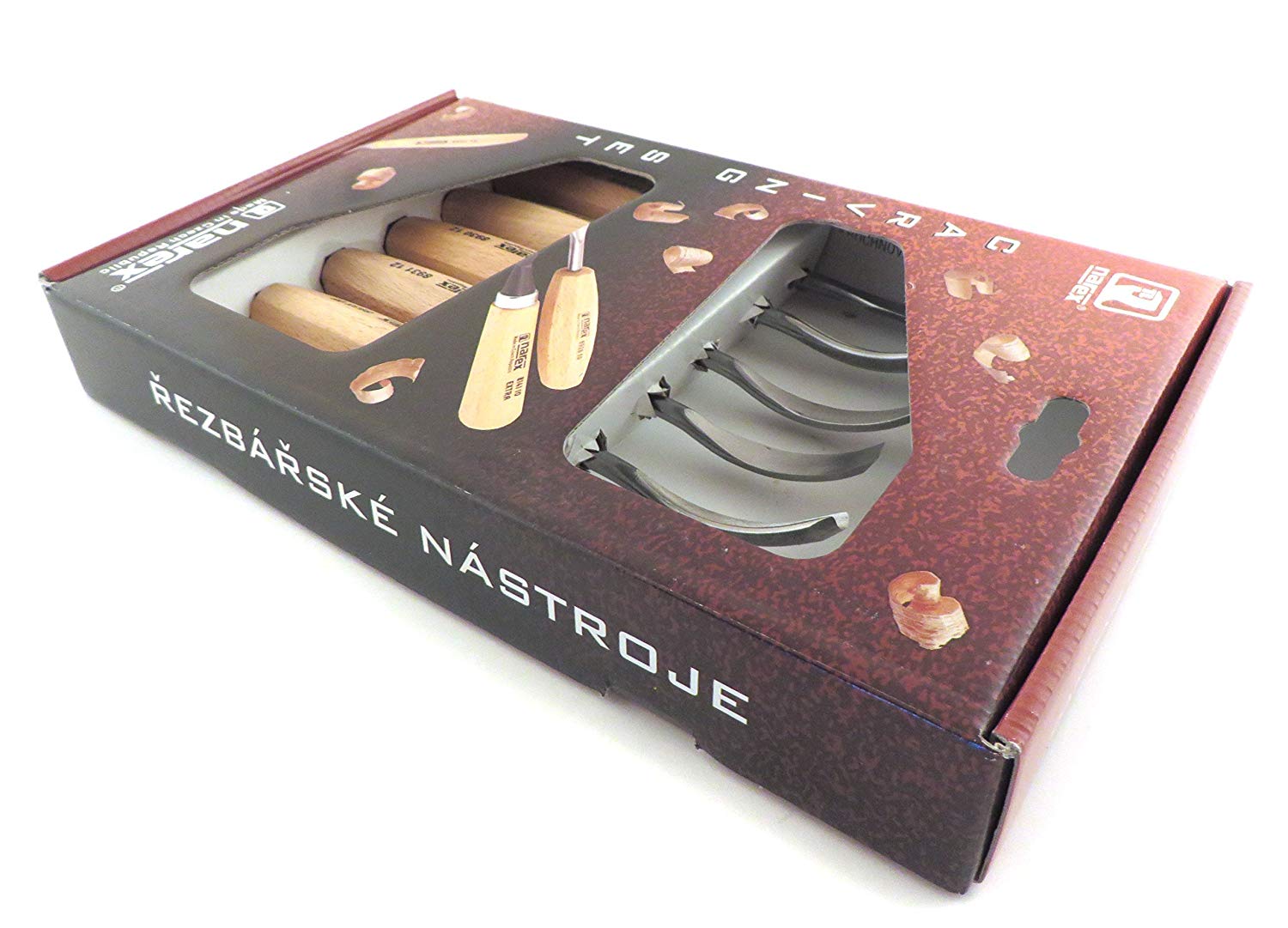 NAREX 894710 - Set of Carving Chisels 6pcs, WOOD LINE STANDARD ชุดสิ่วสลักไม้รุ่นมาตรฐาน (Made in Czech Republic)