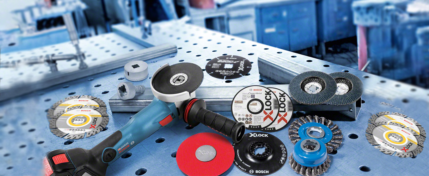 BOSCH GWX 14-125 X-Lock 5-inch Angle Grinder - เครื่องเจียรไฟฟ้า 5 นิ้ว 1400 วัตต์ รุ่น GWX 14-125 (Made in Germany) - 06017B7000