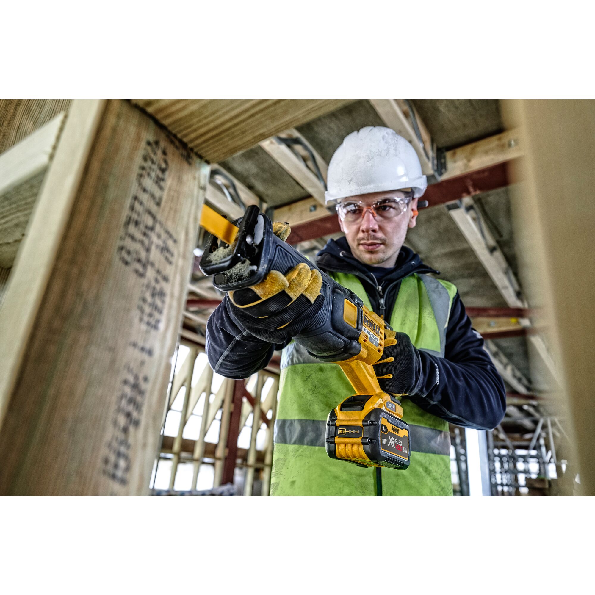 DEWALT DCS389N-KR FLEXVOLT Cordless Reciprocating Saw without Battery and charger - เลื่อยชักไร้สายไร้แปรงถ่าน ดีวอล์ท DCS389N-KR (ตัวเปล่า - ไม่มีแบตเตอรี่ ไม่มีแท่นชาร์จ)