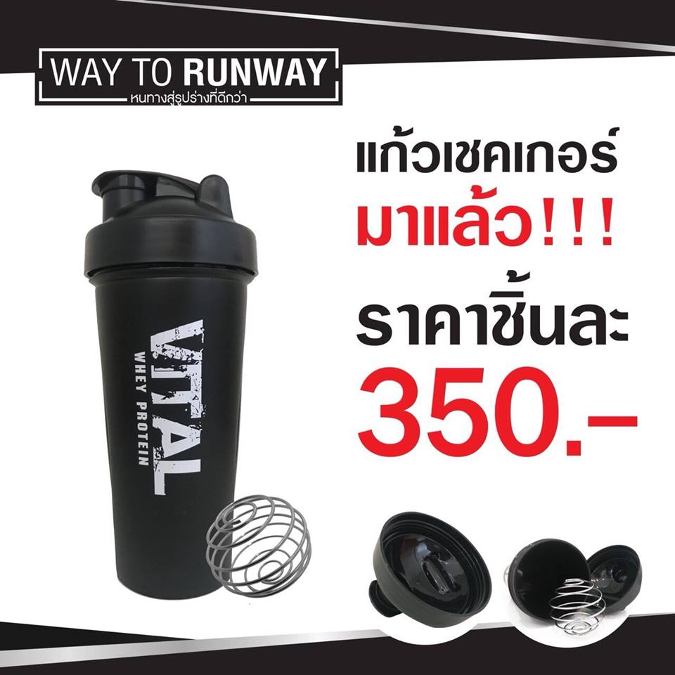 แก้วเชคเวย์โปรตีน