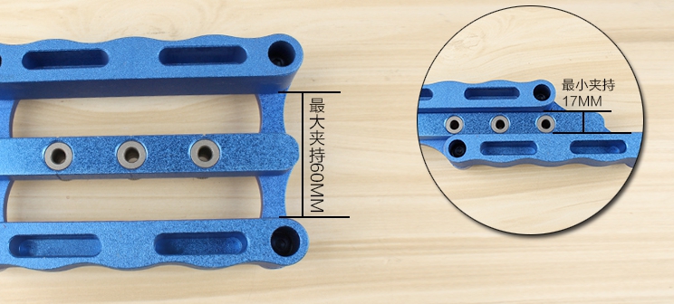 จิ๊กเจาะเดือยกลม แบบเจาะกึ่งกลางไม้โดยอัตโนมัติ ขนาด 6, 8 และ 10มม (Self Centering MT Dowel Jig)