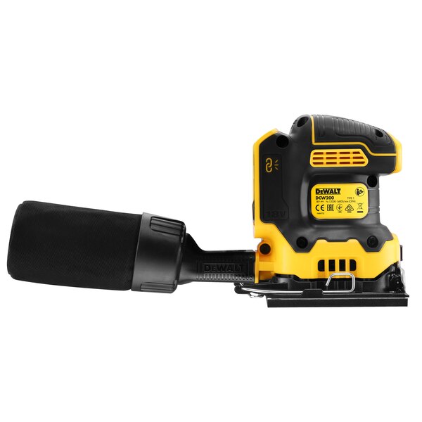 DEWALT DCW200N 18V XR Brushless 1/4 Sheet Palm Sander (Tool only, without battery and charger) - เครื่องขัดกระดาษทรายสี่เหลี่ยมไร้สาย ดีวอล์ท รุ่น DCW200N (ไม่มีแบตเตอรี่ ไม่มีแท่นชาร์จ)