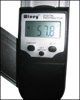WIXEY WR410 8-inch Digital Protractor บรรทัดวัดมุมแบบดิจิตอลขนาด 8 นิ้ว