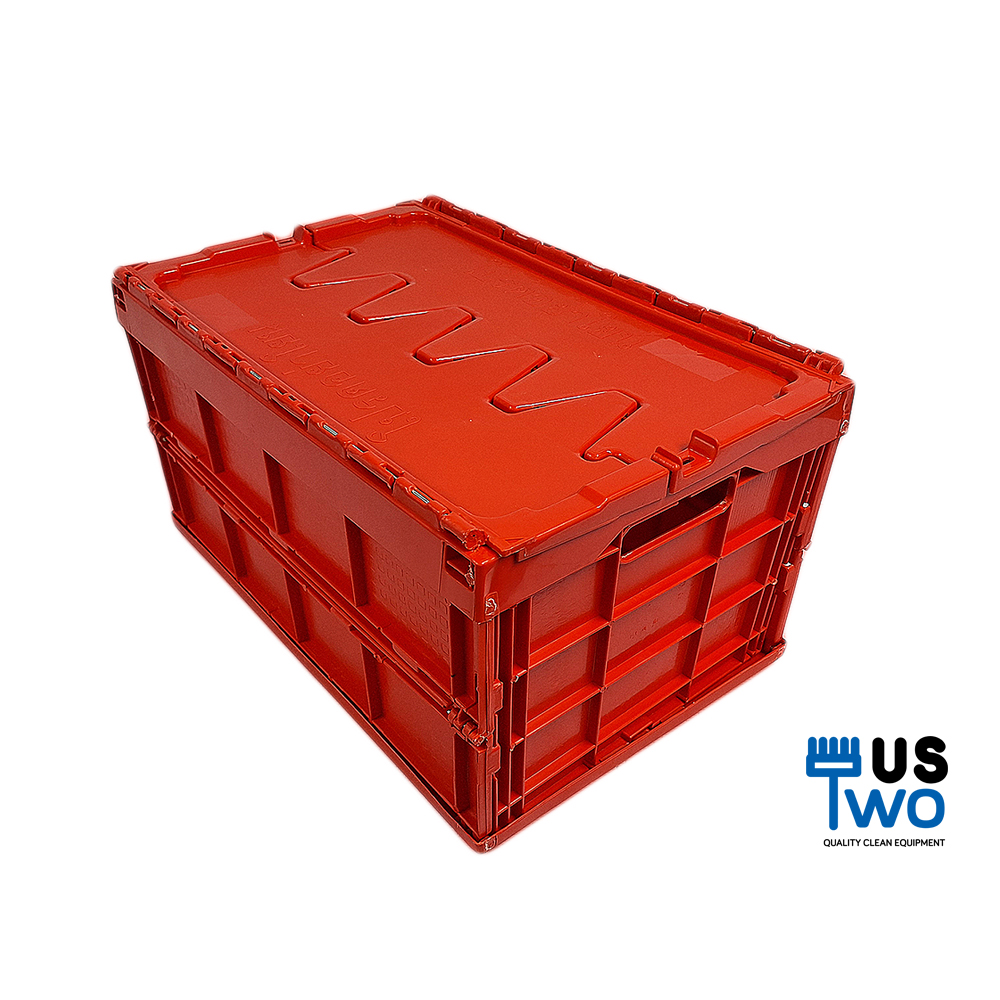 ลังพลาสติกพับฝาคู่แบบทึบ 40 ลิตร