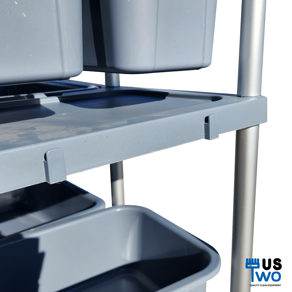 รถเข็นเก็บจาน 3 ชั้น พร้อมกระบะเก็บจาน