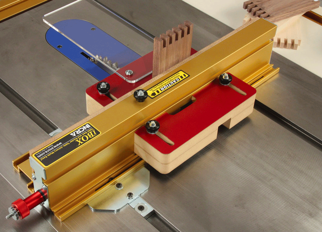 INCRA I-BOX Jig For Box Joints - จิ๊กตัดเดือยกล่องใช้กับโต๊ะเลื่อย หรือโต๊ะเร้าเตอร์ ที่ใช้ Miter Slot มาตรฐาน U.S. (Made in U.S.A.)