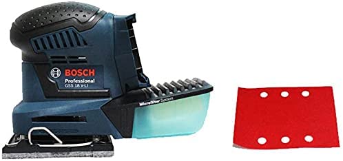 BOSCH GSS 18V-LI Cordless Palm Orbital Sander (Tool only, without battery, without charger) - เครื่องขัดกระดาษทรายไร้สายแบบสั่นสะเทือน BOSCH รุ่น GSS 18V-LI (ไม่มีแบตเตอรี่ ไม่มีแท่นชาร์จ)- 06019D02L0