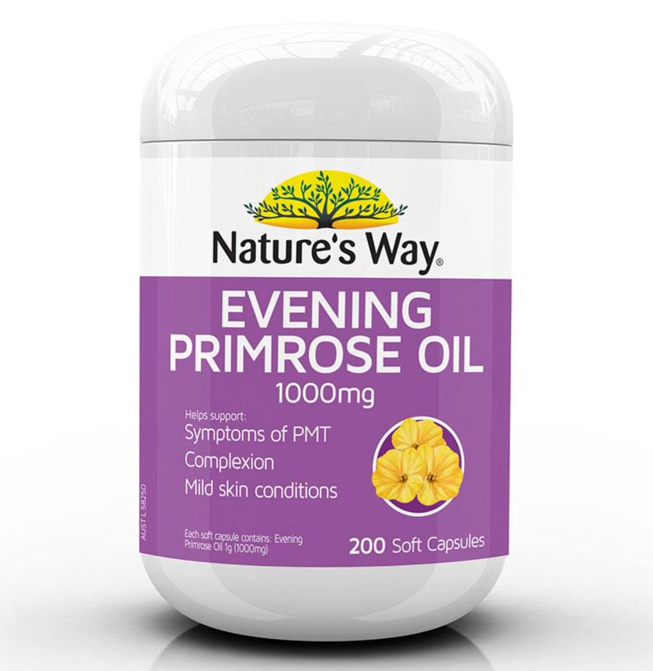 Nature's Way Evening Primrose Oil 1000 mg (200 ซอฟแคปซูล)