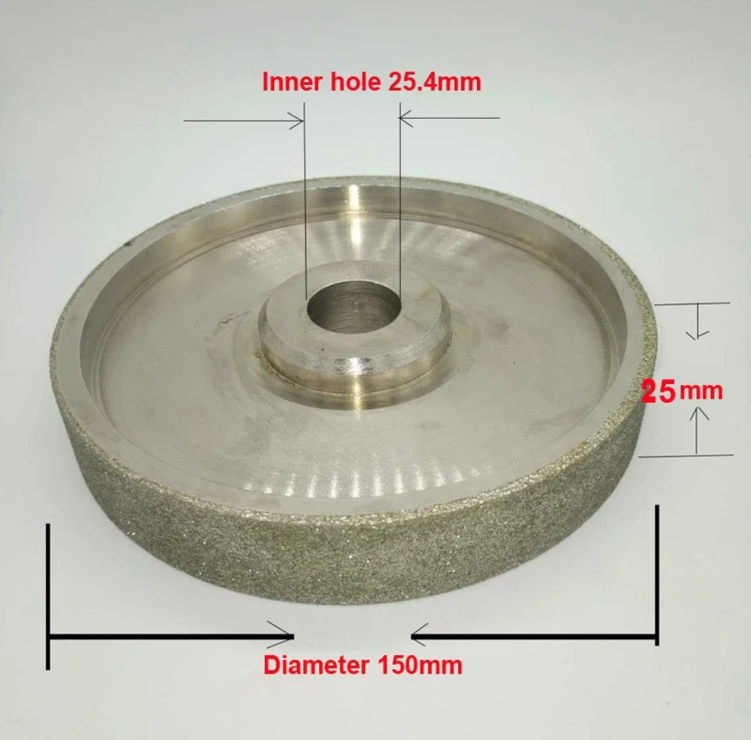 SIT TOOL DW150080 Diamond Grinding Wheel 150x 25x 25.4mm 80grit - ล้อหินลับเพชรขนาด 6" (150มม) 80กริต รูเพลา 25.4นิ้ว - DW150080 (สินค้าสั่งซื้อล่วงหน้า Pre-Order)