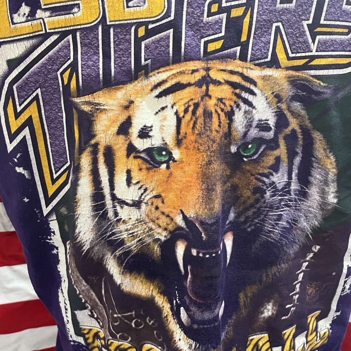 เสื้อยืดวินเทจ T-Shirt Vingtage มือสอง ลายเสือ