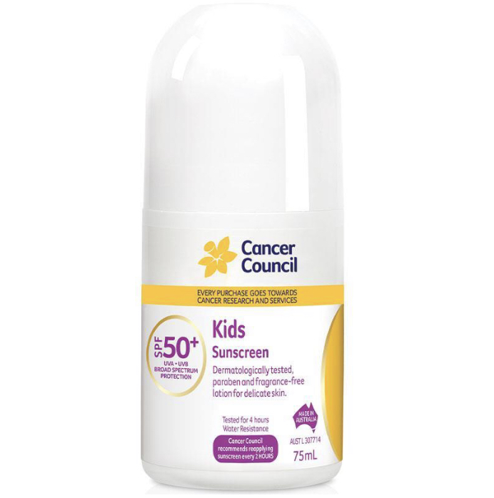 Cancer Council SPF 50+ Kids 75ml Roll On