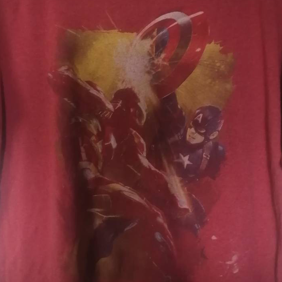 เสื้อยืดวินเทจมือสอง Vintage ลายการ์ตูนกัปตันอเมริกา ไอรอนแมน Captain America Iron Manงานป้ายผ้าเก่า สินค้าพร้อมส่ง