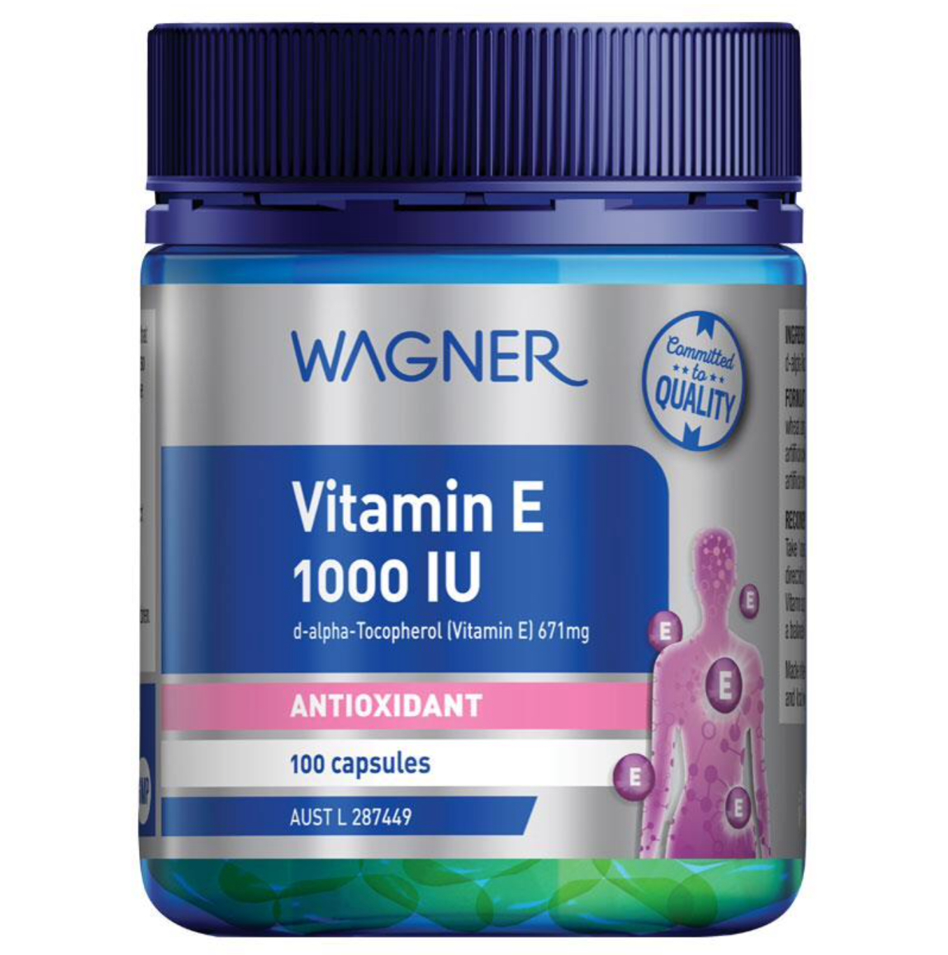 Wagner Vitamin E 1000IU (100 แคปซูล)