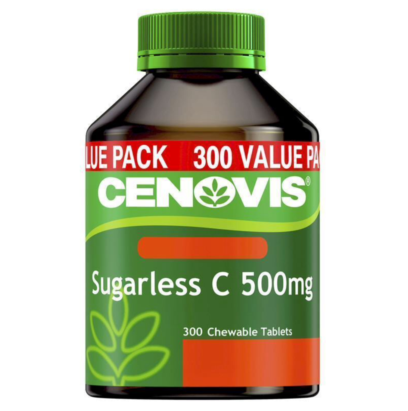 Cenovis Vitamin C 500mg Sugarless (300 เม็ด) รสส้มแบบเคี้ยว