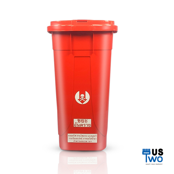 ถังขยะพลาสติก 100 ลิตร มีล้อ