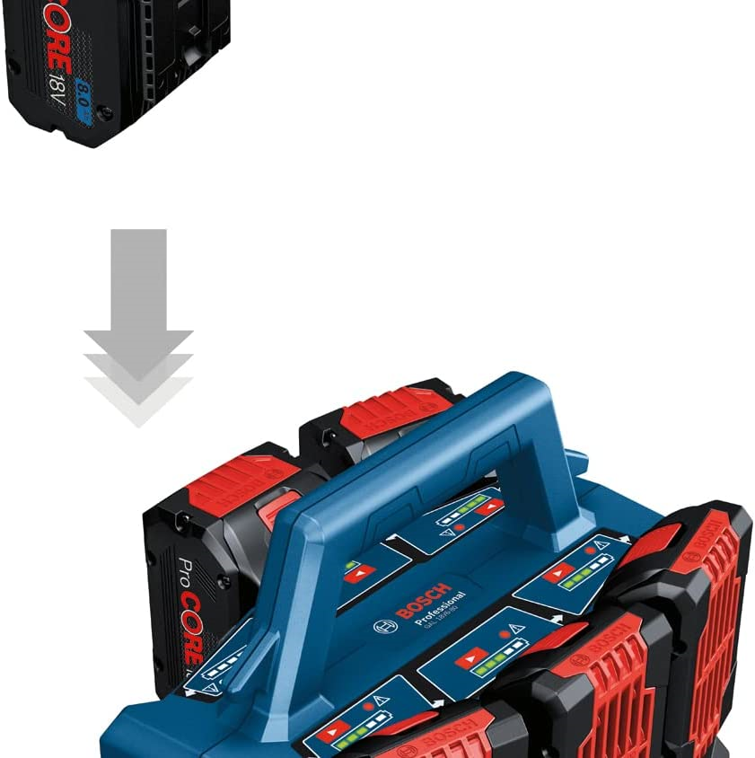 BOSCH GAL 18V6-80 18V System Multi-fast charger GAL 18V6-80 - เครื่องชาร์จแบบเร็ว 18 โวลท์แบบ 6 ก้อน รุ่น GAL 18V6-80 - 1600A01U9L