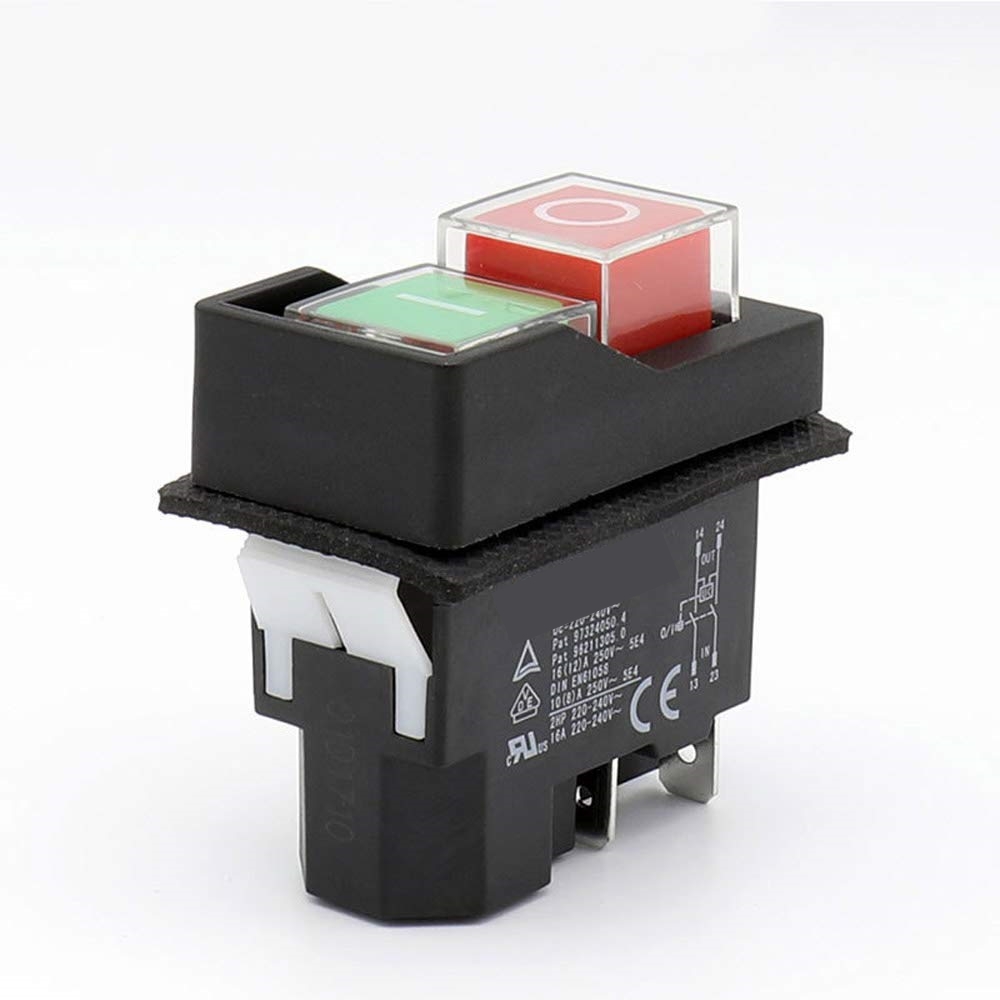 TORMEK 6320 Electromagnetic Power Button Switch for Tormek T-3, T-4, T-7 and T-8 - อะไหล่สวิทช์ปุ้มเปิดปิดเครื่อง สำหรับเครื่องลับ Tormek รุ่น T-3 T-4 T-7 และ T-8
