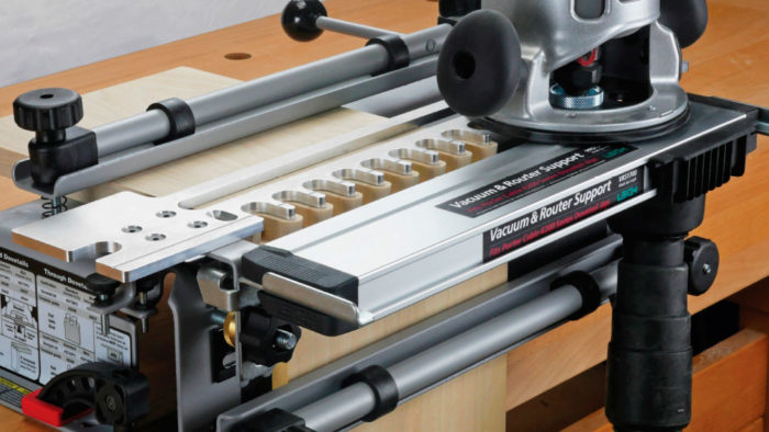 LEIGH VRS1200 Vacuum & Router Support for Porter-Cable 4200 Series (4210, 4212 และ 4216) Dovetail Jigs - ชุดดูดฝุ่นและฐานรองรับเร้าเตอร์สำหรับจิ๊กทำเดือยหางเหยี่ยว Porter Cable * (Made in Canada)