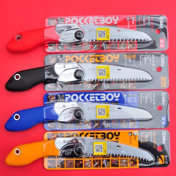 SILKY Pocket Boy Folding Pruning Saw - เลื่อยพับตัดกิ่งไม้ (Made in Japan)