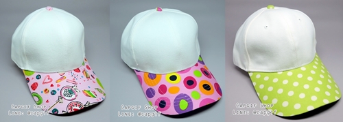 หมวกแก๊ปลายจุด เป็นหมวกผ้า5ชิ้น ทรงสวยปีกยาวใส่บังแดดได้ค่ะ