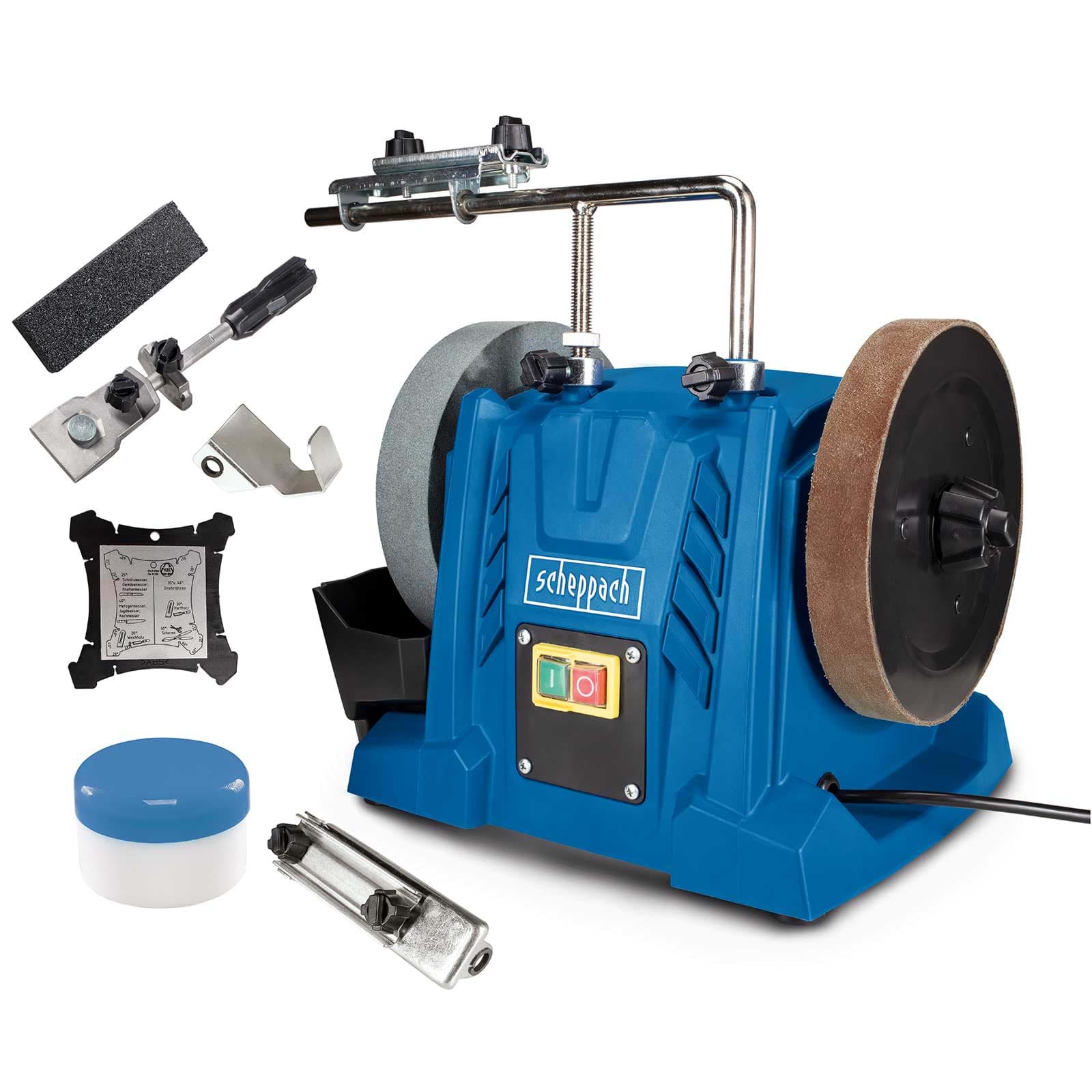 SCHEPPACH Tiger 5000S 200mm(8-inch) Water Cooled Sharpening System - เครื่องมือลับคมแบบหล่อเย็นด้วยน้ำขนาด 200มม (8 นิ้ว) Scheppach รุ่น Tiger 5000S