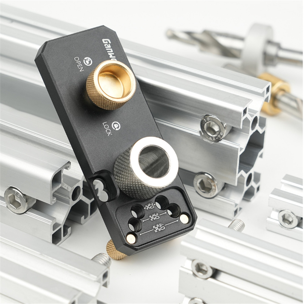 SIT TOOL - Ganwei GW2040 20/30/40 Series Aluminum Profile Drilling Jig L-Type or T-Type - จิ๊กเจาะรูอลูมินัมโปรไฟล์ขนาด 20/30/40มม สำหรับยึดโบล์ท รุ่น GW2040