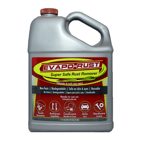 EVAPO-RUST - THE SUPER SAFE AMERICA’S #1 RUST REMOVER, 1US gal. (3.8 L) - น้ำยากำจัดสนิม อันดับ 1 ของอเมริกา ขนาด 1 แกลลอน (3.8 ลิตร) Made in U.S.A.