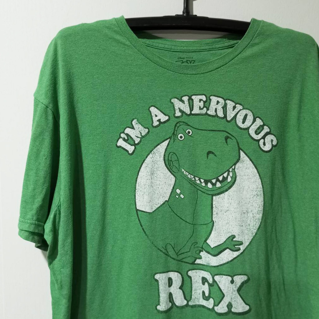 เสื้อยืดลายการ์ตูน เร็กซ์ ทอยสตอรี่ ( Rex Toy Story ) มือสอง