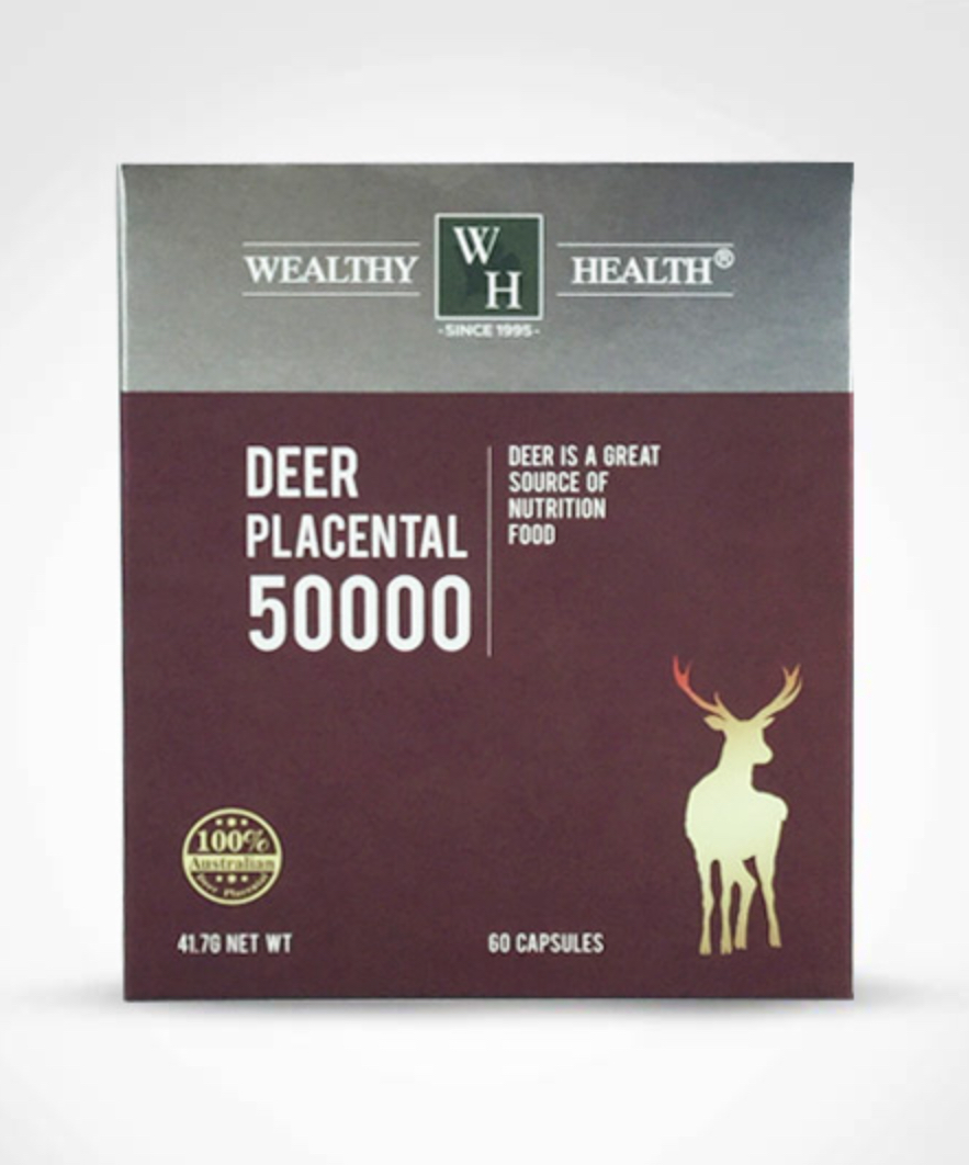 Wealthy Health Deer Placental 50000 (60 แคปซูล)