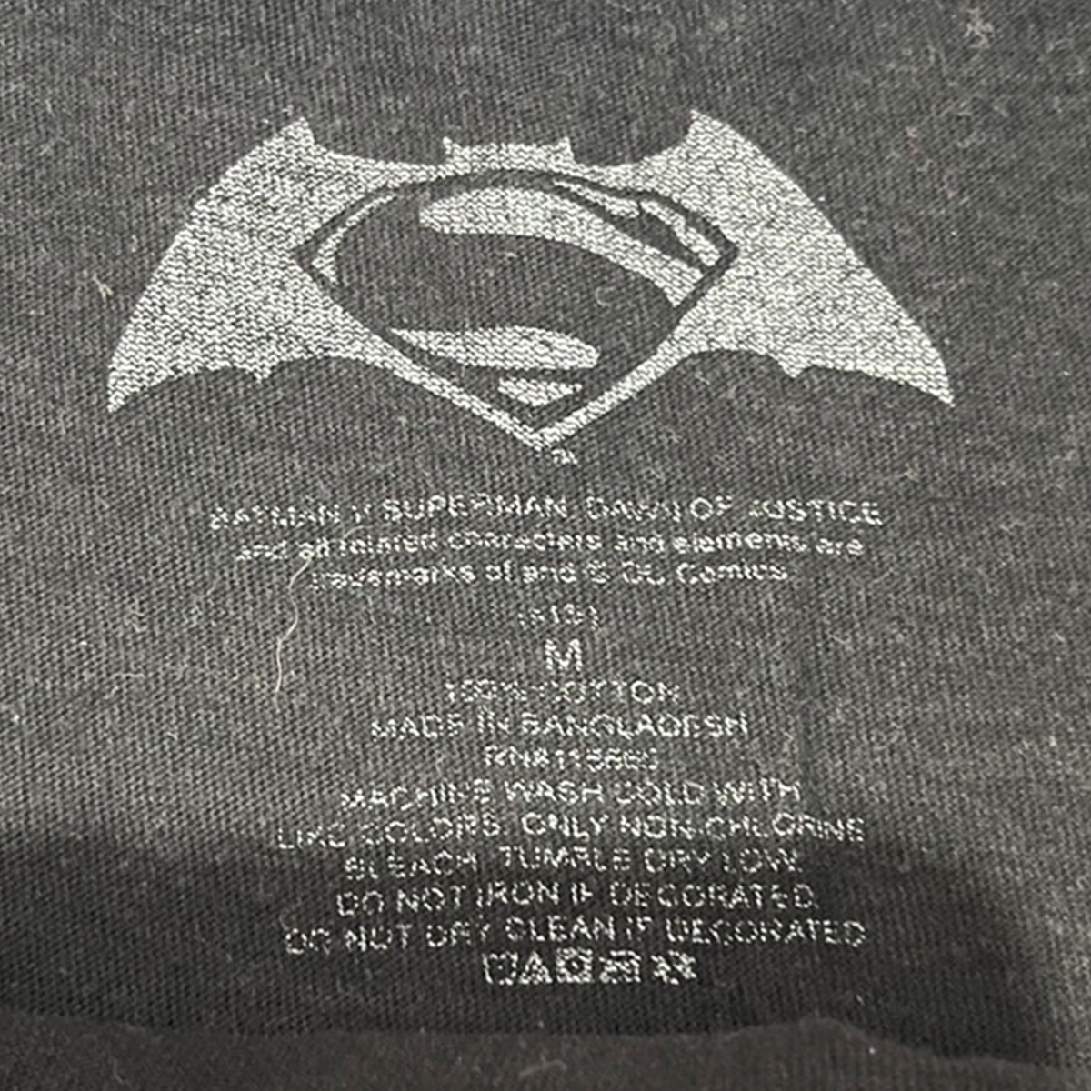 เสื้อยืดวินเทจมือสอง Vintage T-Shirt Super man & Batman งานป้าย DC